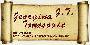 Georgina Tomasović vizit kartica